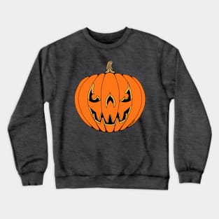 Scary Jack-o'-Lantern Halloween Design Crewneck Sweatshirt